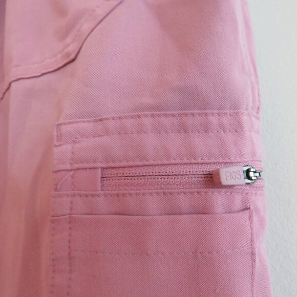 FIGS Yola Skinny Scrub Pants in Light Pink Coral - Size XS Petite - Picture 12 of 13
